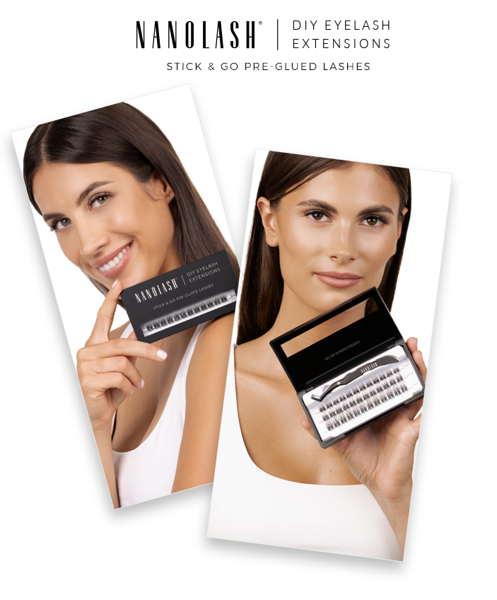 Falske øjenvipper Pre-Glued nanolash